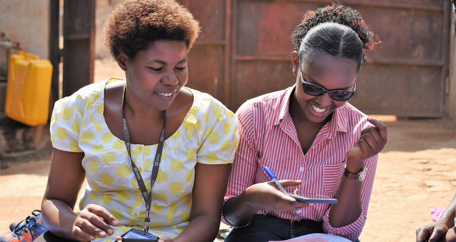 Financial inclusion in Rwanda, two women
