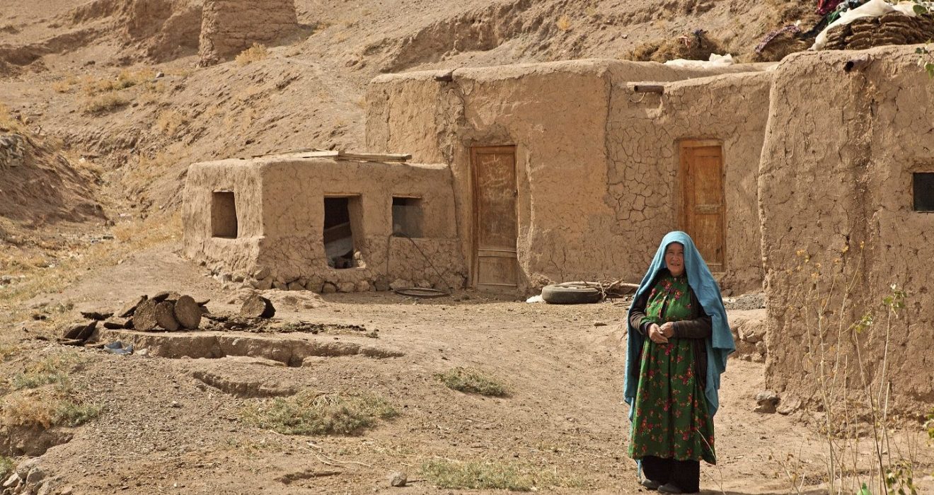 A woman at home in the Yakawlang district in Bamiyan province, Afghanistan.