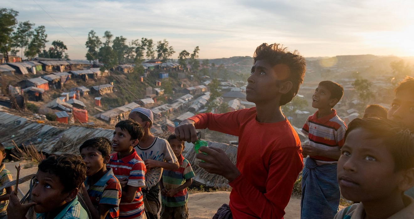 Refugee children in Cox's Bazar